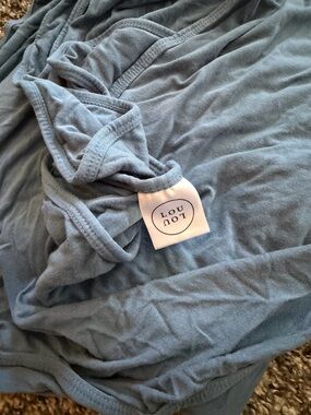 Lou Lou Blue Swaddle blanket